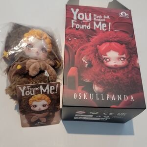 Skullpanda Plush Doll Pendant - Sneaky Chesnut